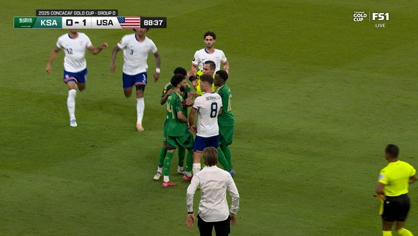 Concacaf Gold Cup: Tempers flare between United States and Saudi Arabia near end of match