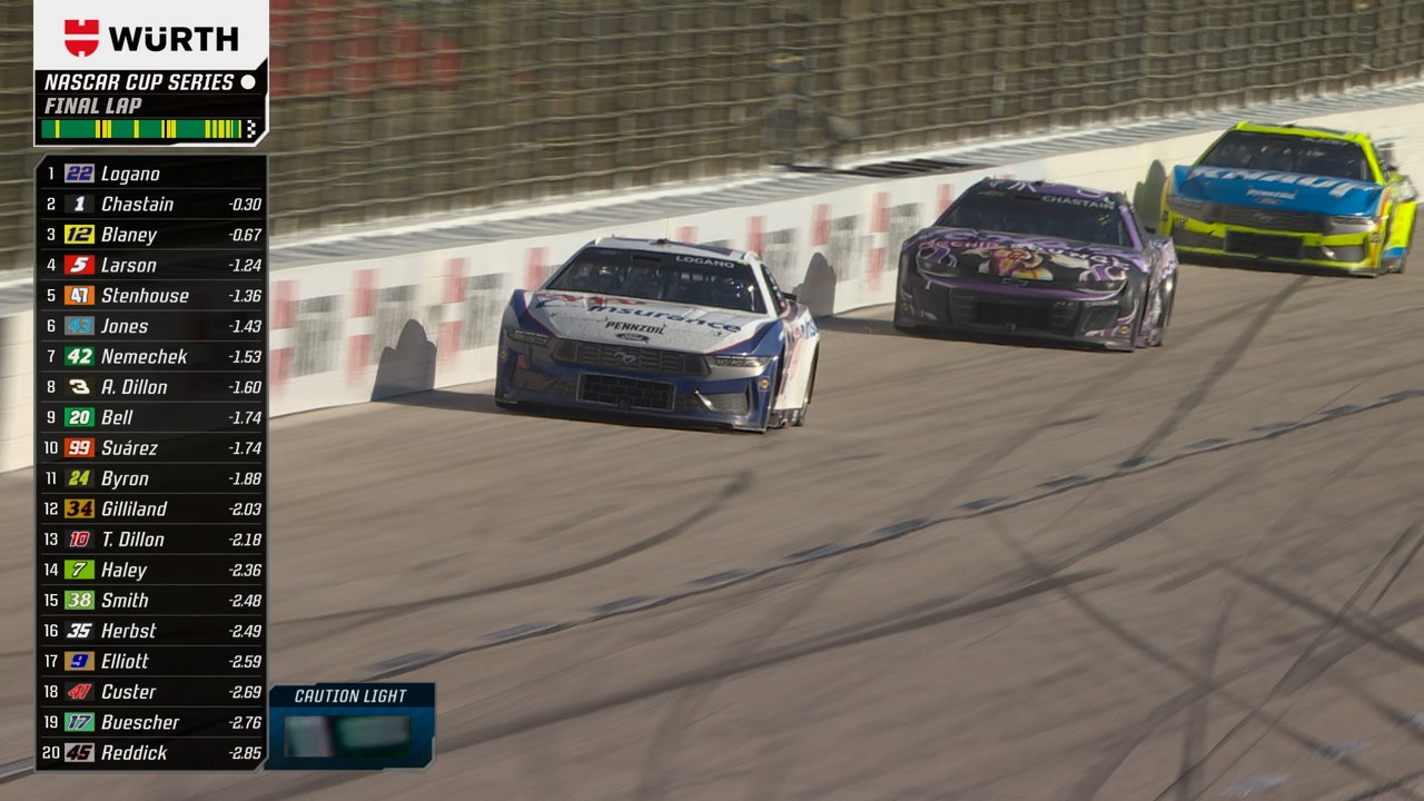 Joey Logano takes checkered flag Würth 400 presented by LIQUI MOLY | NASCAR on FOX