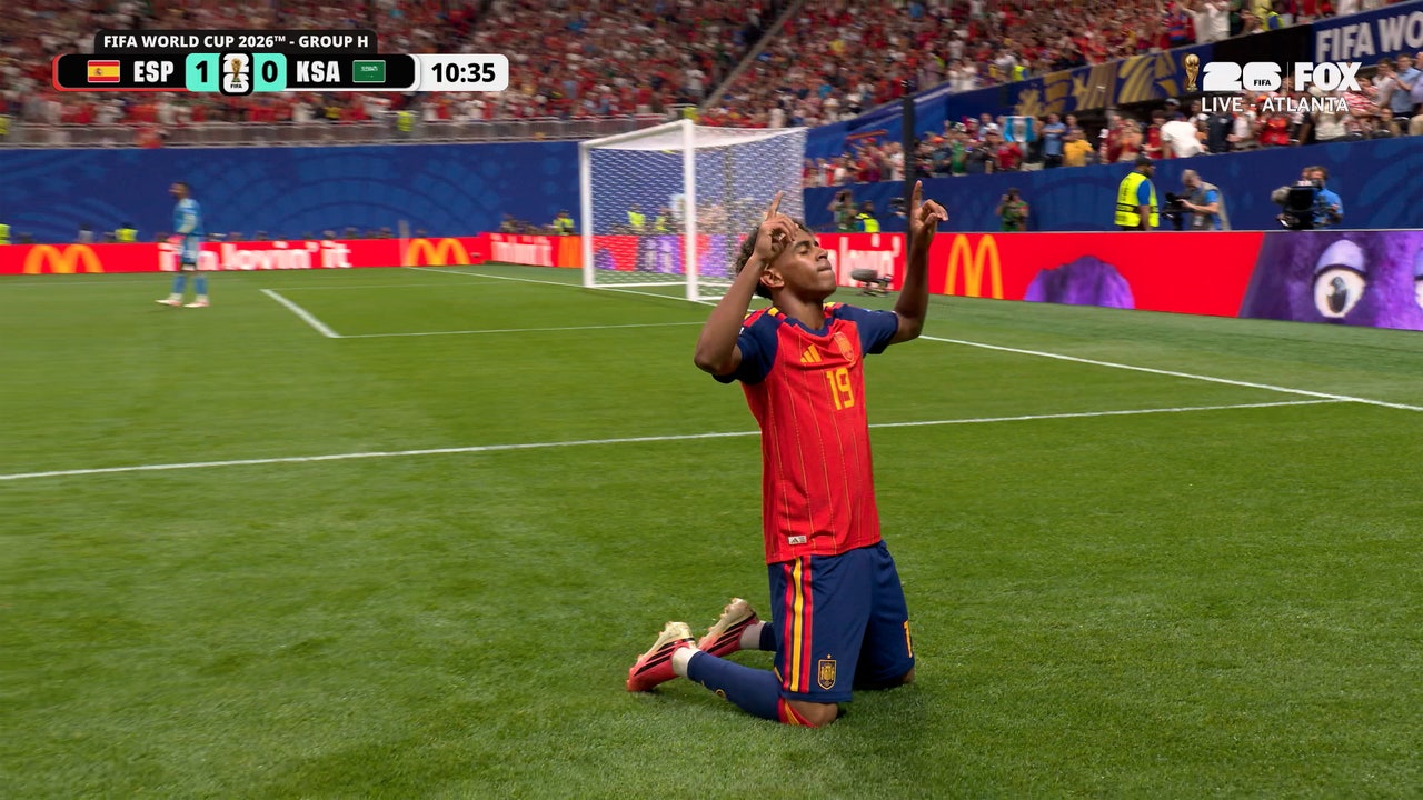 Spain's Lamine Yamal Scores His First Career FIFA World Cup™ Goal vs Saudi Arabia 🇪🇸 