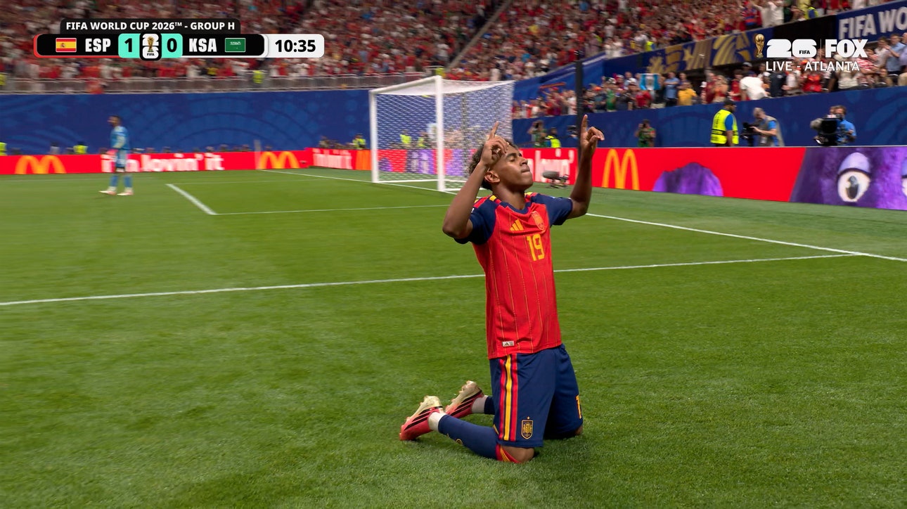 Spain's Lamine Yamal Scores His First Career FIFA World Cup™ Goal vs Saudi Arabia 🇪🇸 