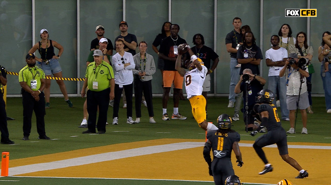 Sam Leavitt finds Jordyn Tyson for a 19-yard TD, giving Arizona State lead over Baylor