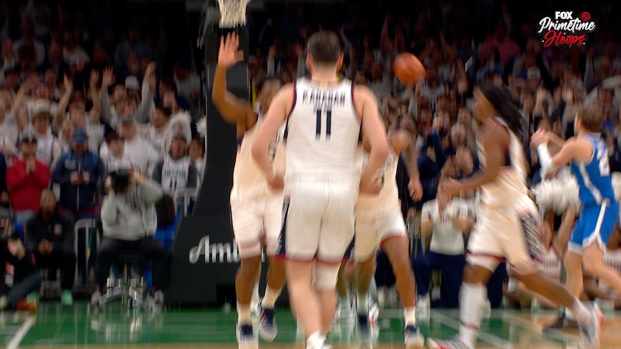 UConn's Jayden Ross throws down slam dunk, extending lead over BYU