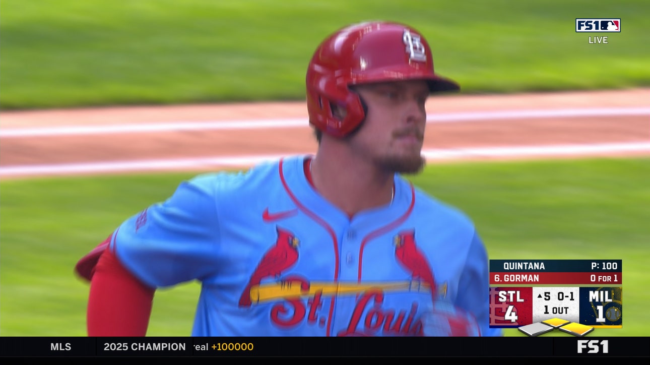 Nolan Gorman crushes three-run home run, extending Cardinals' lead over Brewers