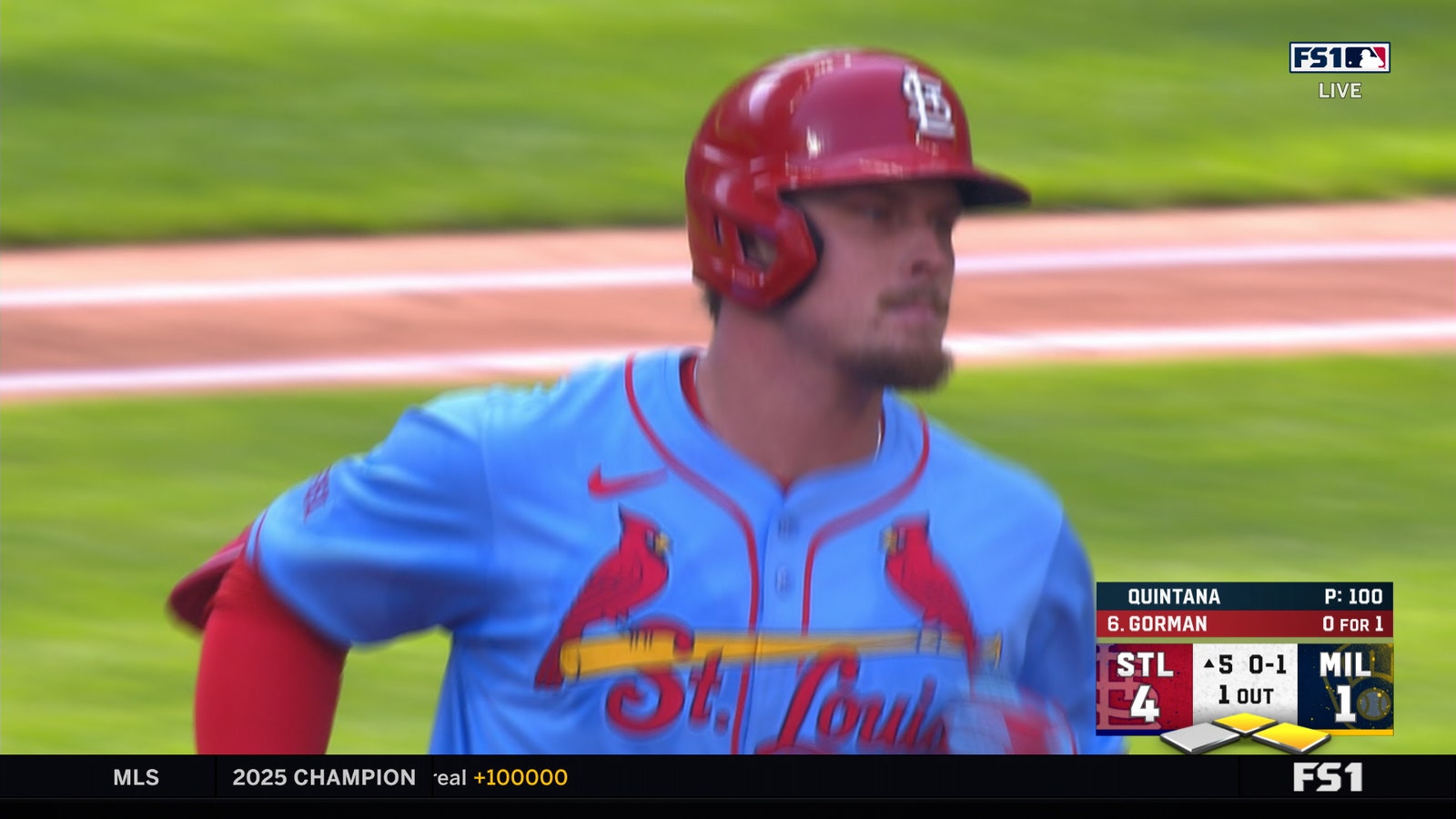 Nolan Gorman crushes three-run home run, extending Cardinals' lead over Brewers