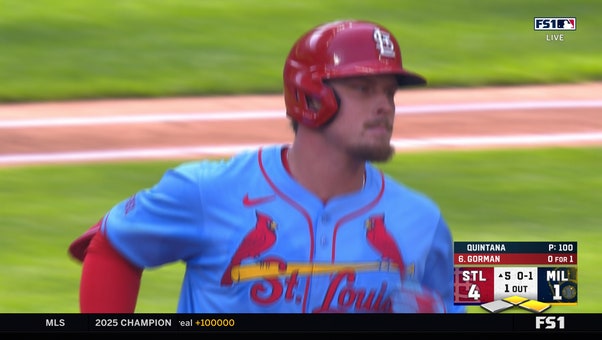Nolan Gorman crushes three-run home run, extending Cardinals' lead over Brewers