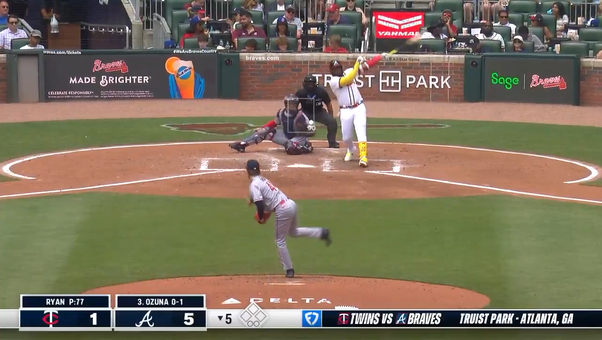 Marcell Ozuna blasts a solo homer to help Braves extend lead over Twins