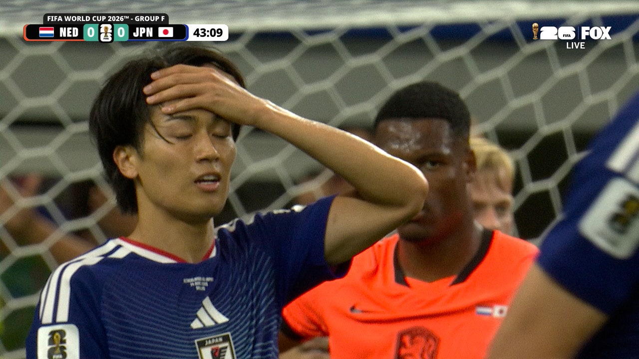 Japan misses two scoring chances before halftime against Netherlands | 2026 FIFA World Cup™