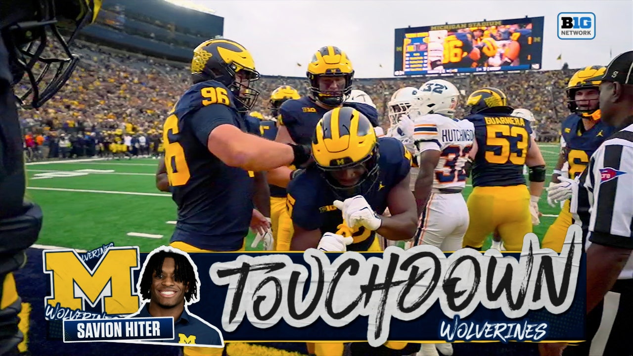 Michigan's Savion Hiter rushes for 6-yard TD, tying game vs UTEP