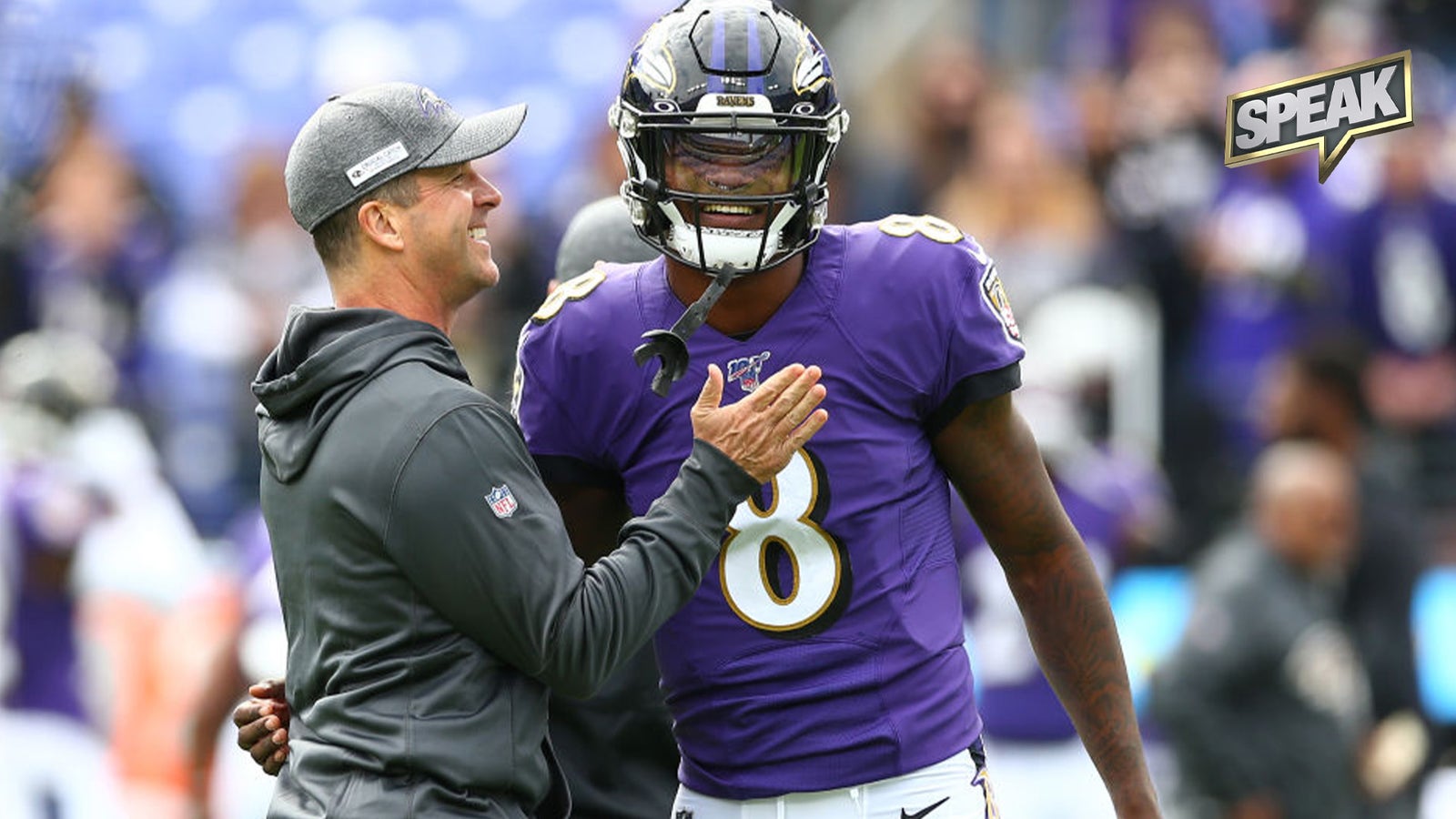 John Harbaugh says Lamar Jackson can become the 'greatest QB ever'