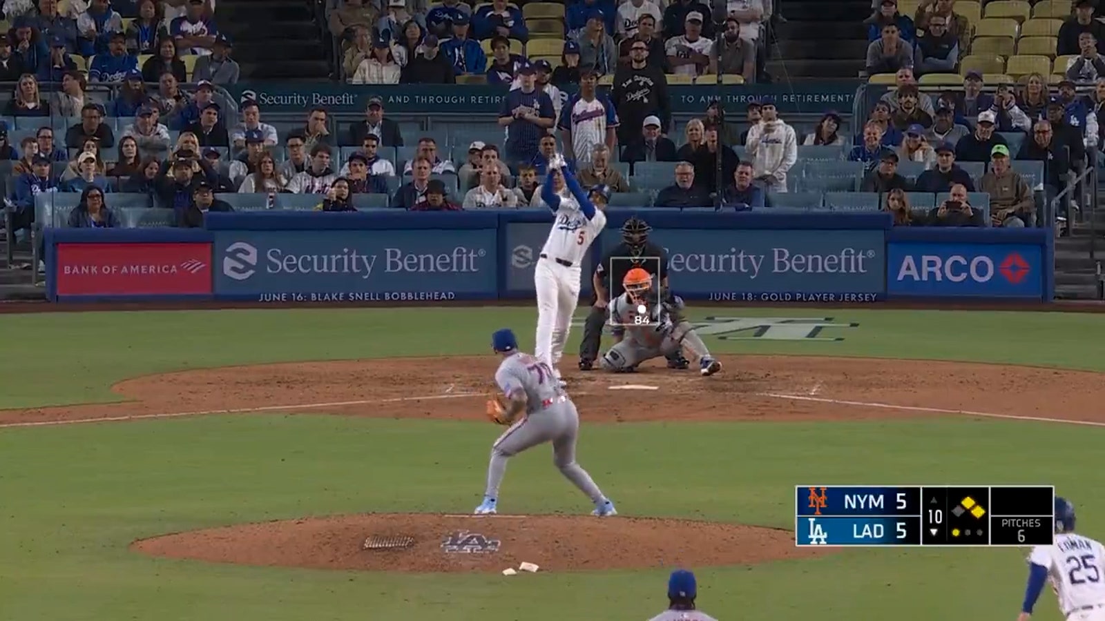 Dodgers' Freddie Freeman smacks walk-off RBI double vs. Mets