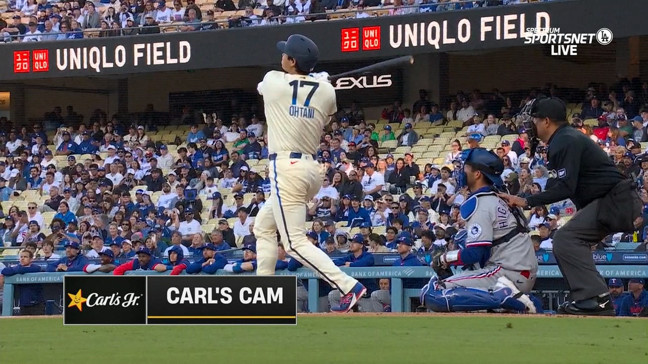 Dodgers' Shohei Ohtani crushes leadoff homer to tie score against Rangers