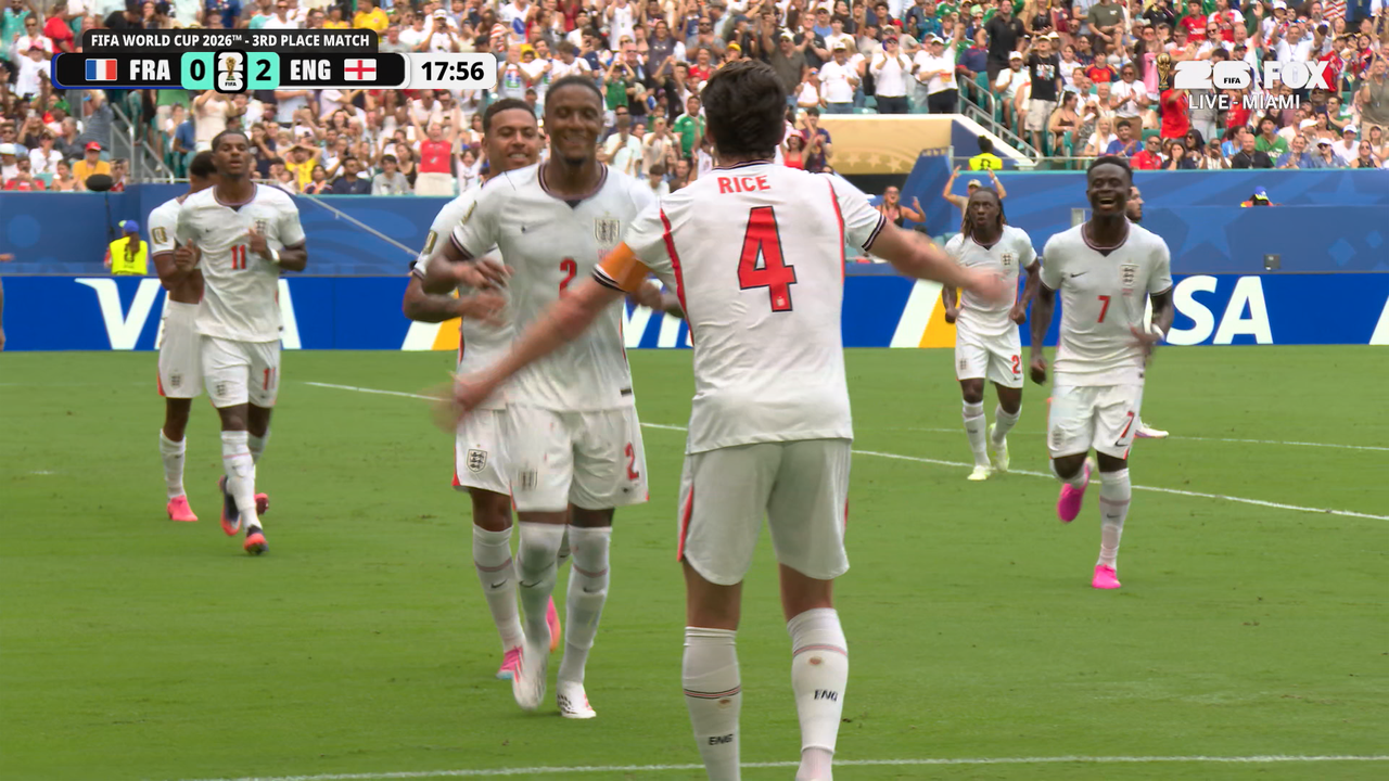 Ezri Konsa scores header to give England two-goal lead vs France | 2026 FIFA World Cup™ 