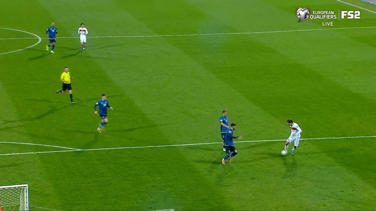 Kerem Aktürkoğlu nets a goal, giving Türkiye 1-0 lead over Kosovo