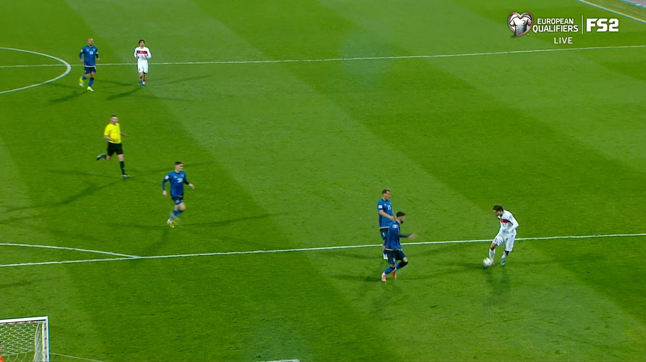 Kerem Aktürkoğlu nets a goal, giving Türkiye 1-0 lead over Kosovo