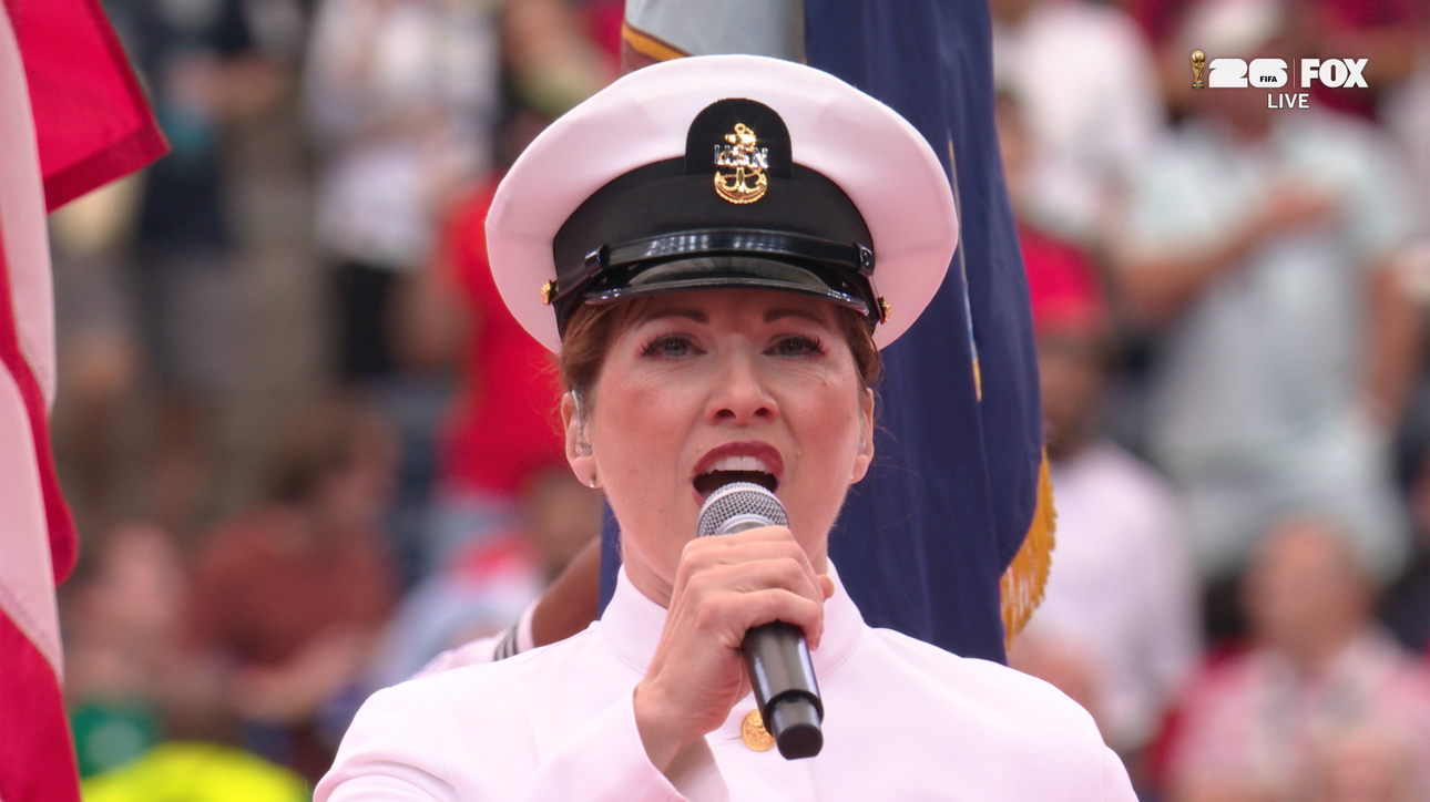 United States’ Navy Band Chief Musician Performs National Anthem on July 4th at Houston Stadium