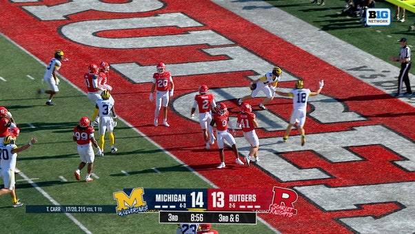 Tommy Carr Rushes for 15-yard TD, Extending Michigan's Lead Over Rutgers