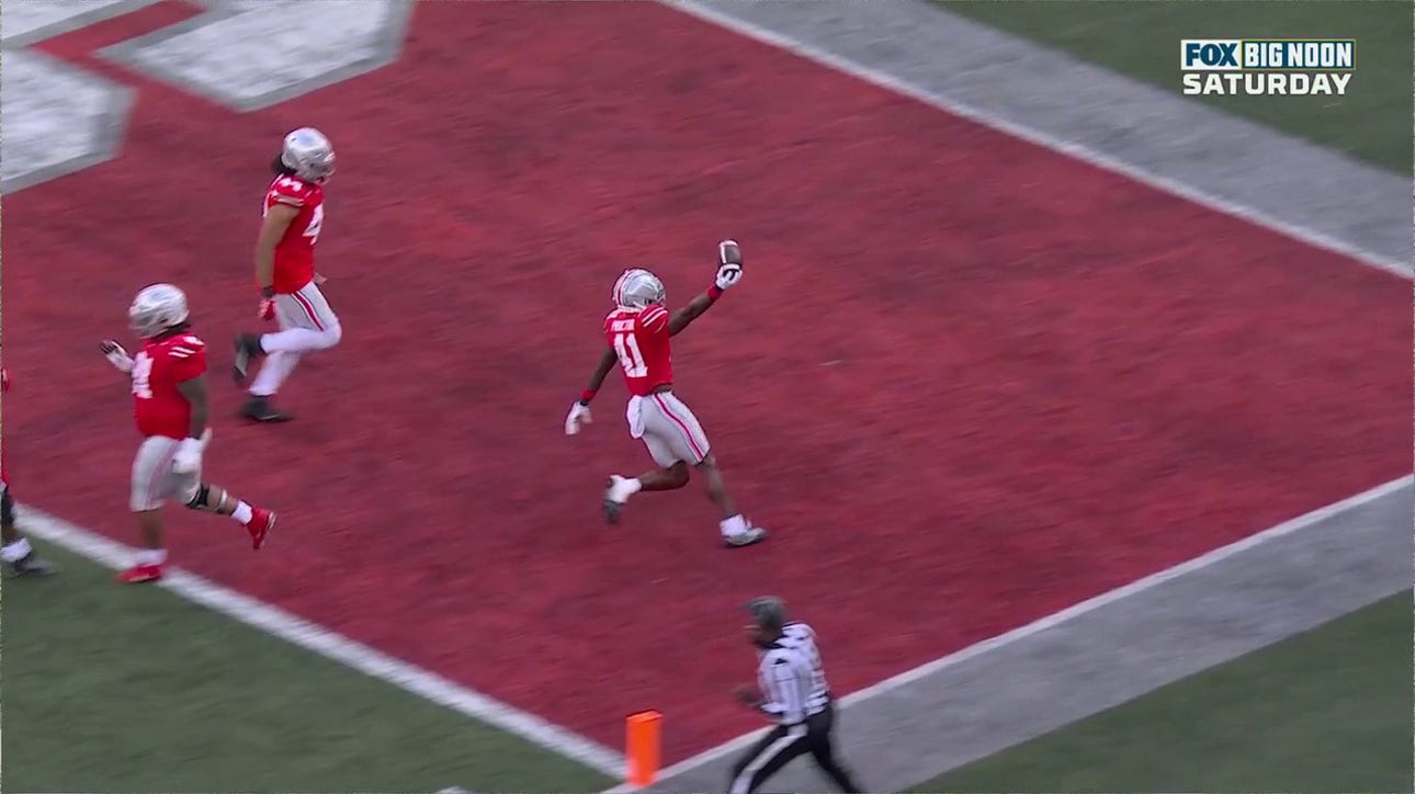 Josh Proctor PICKS off Taulia Tagovailoa and SCORES to get Ohio State on the board against Maryland