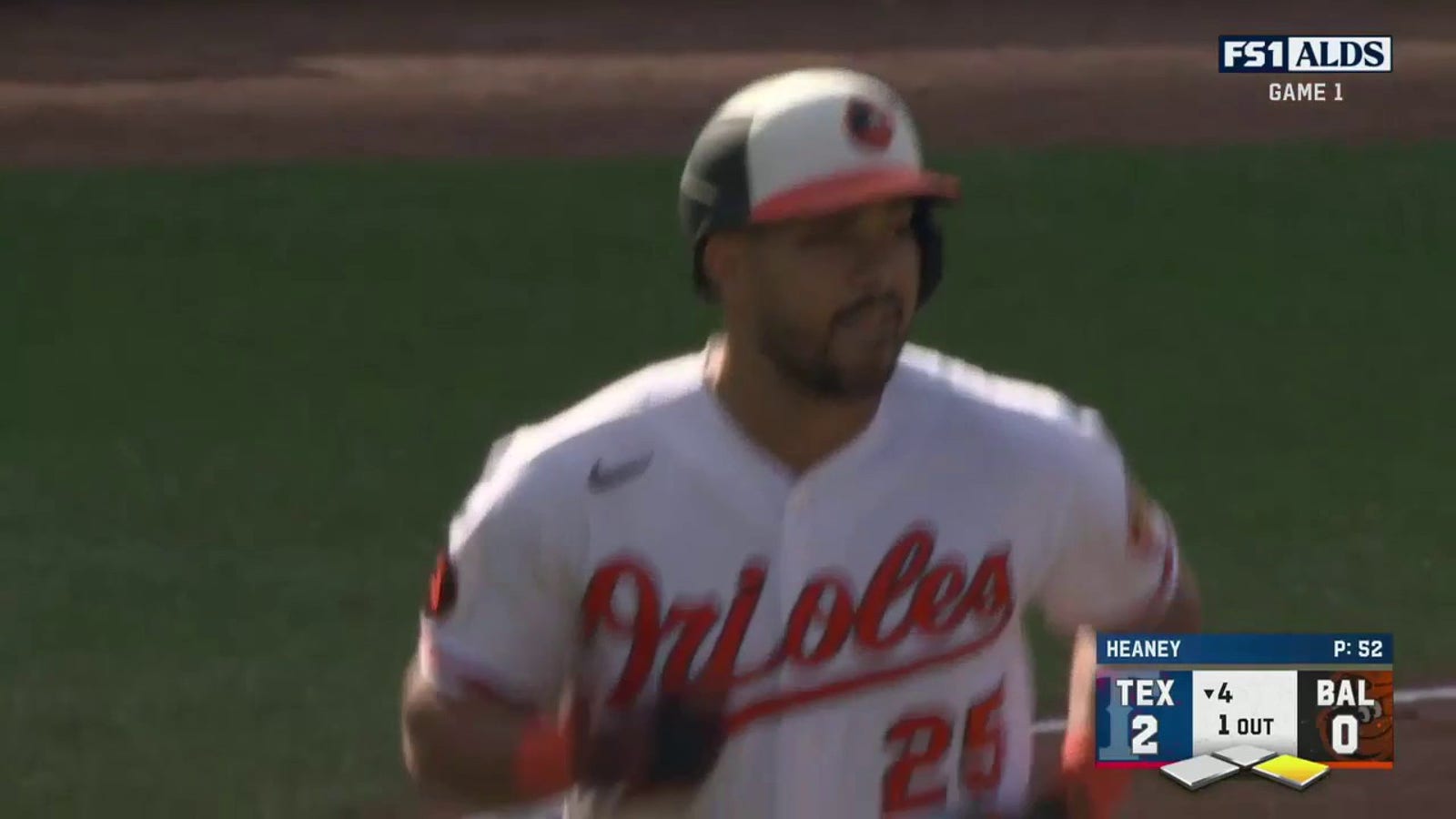 Orioles' Ryan Mountcastle knocks an RBI double to left field shrinking Rangers' lead to 2-1