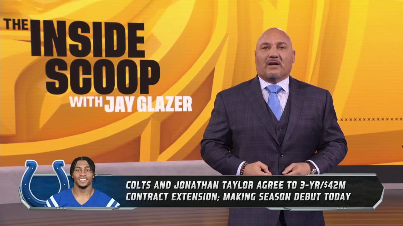 Jay Glazer on Jonathan Taylor's new deal with Colts, Mac Jones' injury status and more | FOX NFL Sunday