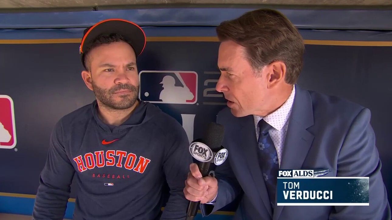 Astros' Jose Altuve talks with Tom Verducci about what they are looking for with Twins' Sonny Gray