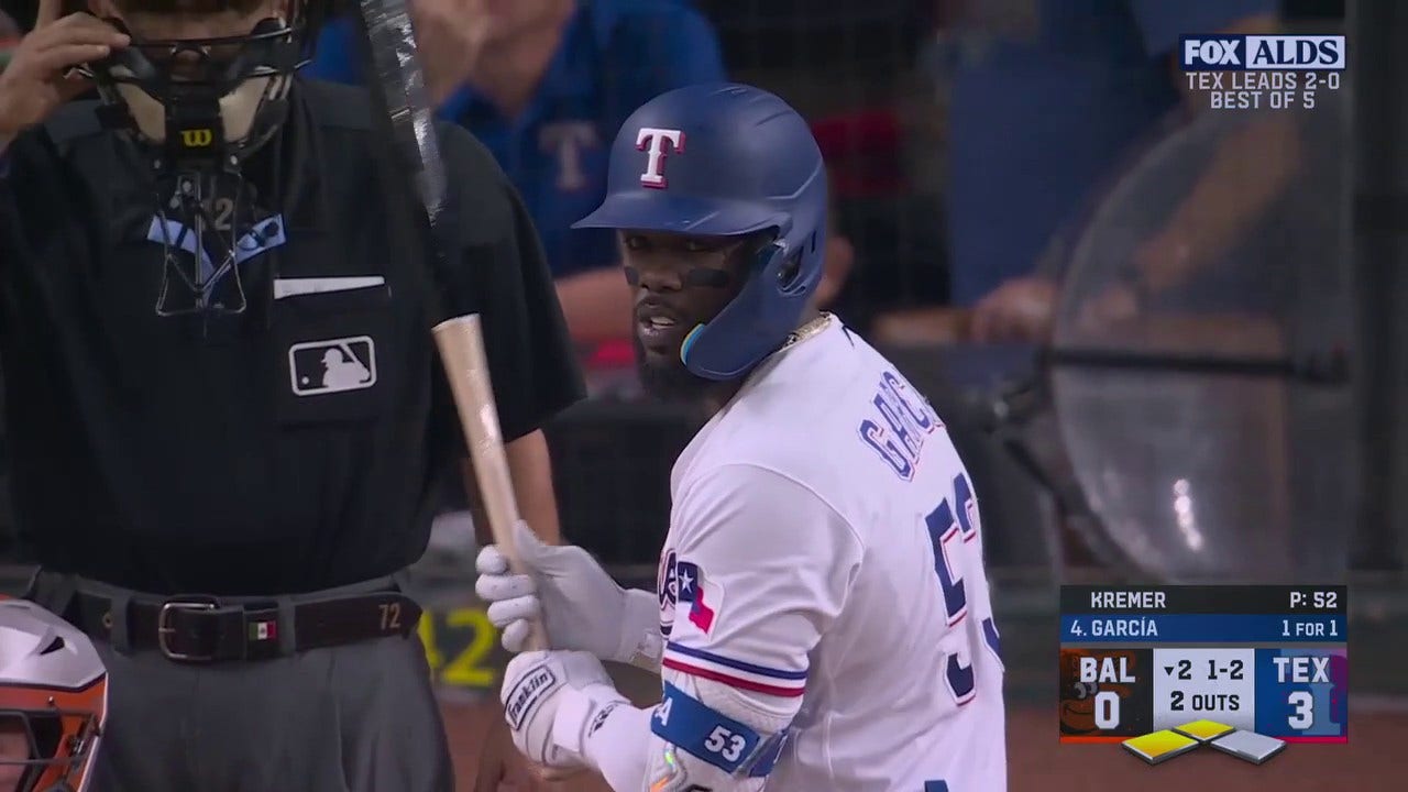 Mitch Garver clobbers a GRAND SLAM to extend Rangers' lead over Orioles