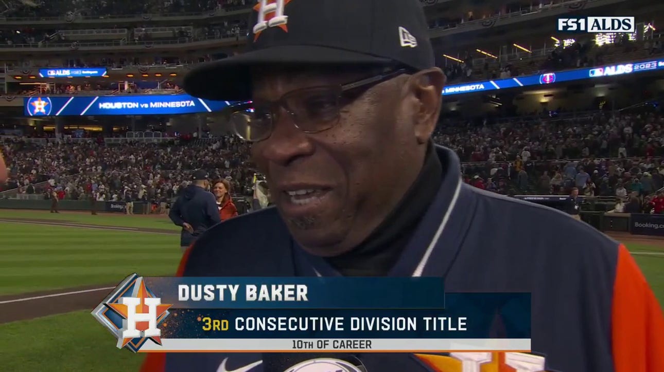 ‘This is a team win’ — Dusty Baker on Astros’ ALDS win vs. Twins