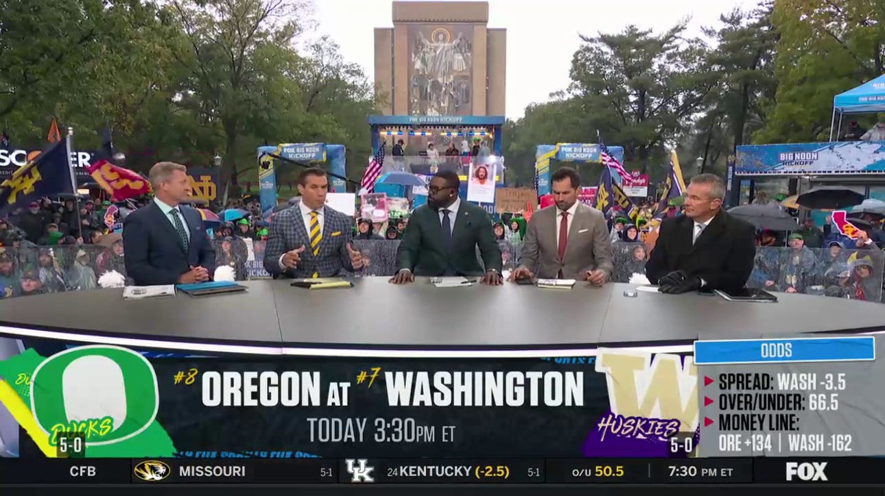 'Big Noon Kickoff' crew breaks down Oregon-Washington rivalry and what each team needs to do for win