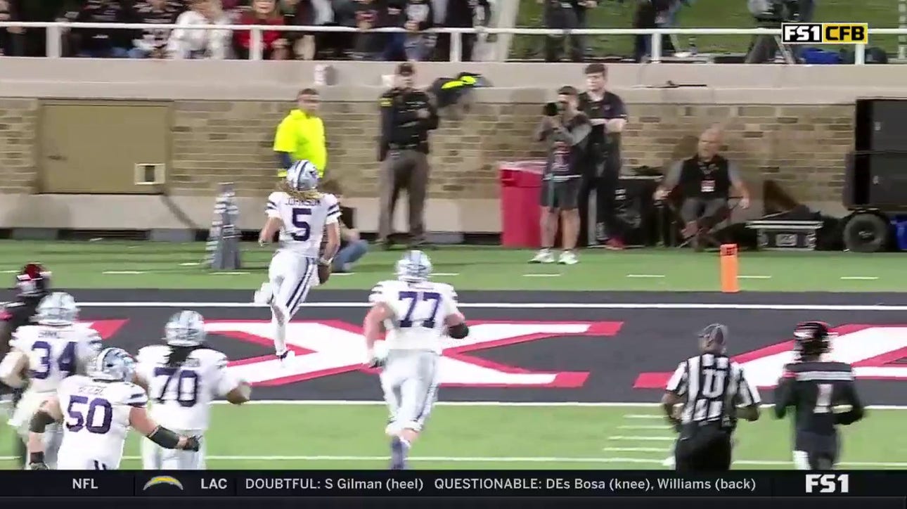 Avery Johnson puts on the jets for a 30-yard touchdown as Kansas State grabs the lead over Texas Tech