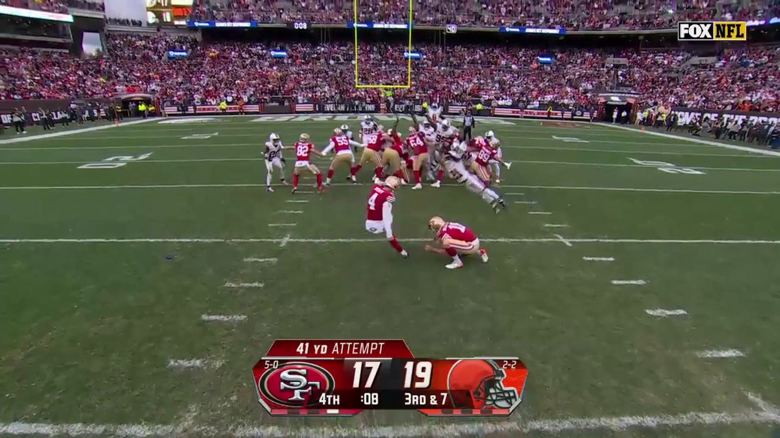 49ers' Jake Moody misses a 41-yard, game-winning FG attempt