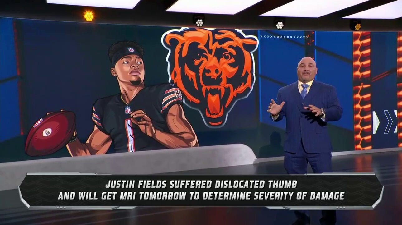 Jay Glazer reports that Bears QB Justin Fields dislocated his finger and more injuries around the league 