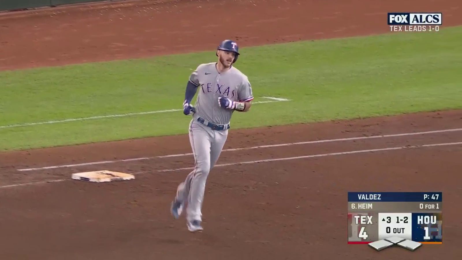 Jonah Heim crushes a solo home run, extending Rangers' lead vs. Astros