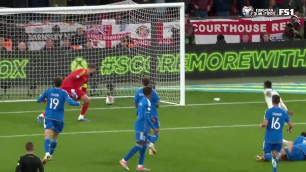 Marcus Rashford scores a beautiful goal to give England a lead over Italy