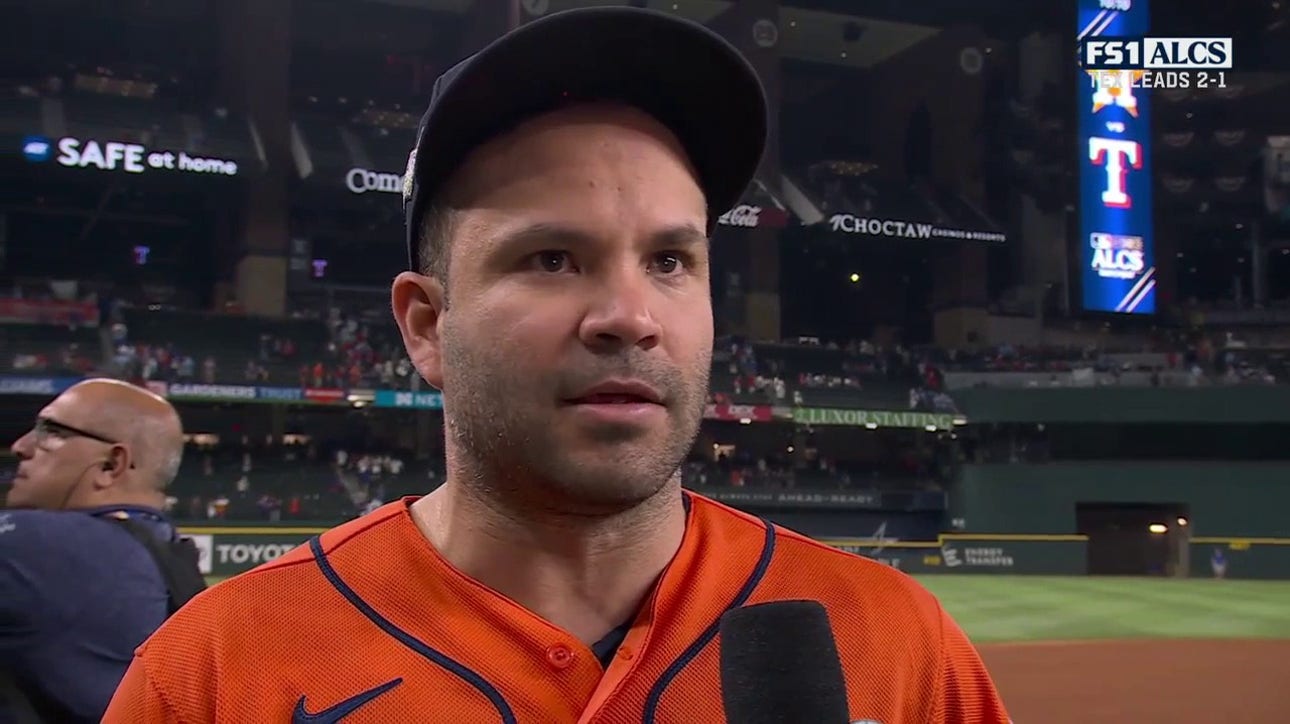 José Altuve speaks on the Astros' Game 3 win over the Rangers in the ALCS