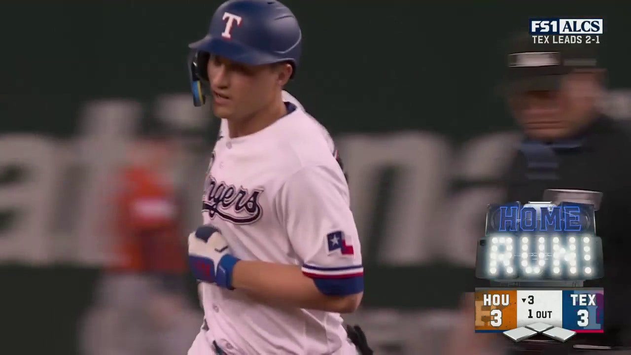 Rangers' Corey Seager CRUSHES a solo home run to tie game against Astros