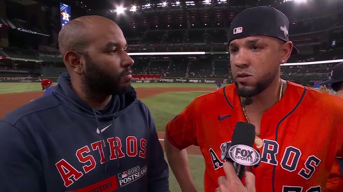 José Abreu reflects on his performance in Astros' Game 4 win vs. Rangers in ALCS
