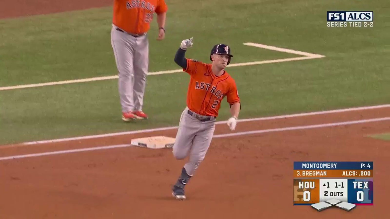 Alex Bregman launches a solo home run to give Astros an early lead against Rangers