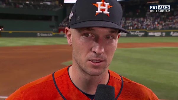 'He's so clutch' – Alex Bregman speaks on José Altuve's performance and more in Astros' Game 5 win vs. Rangers