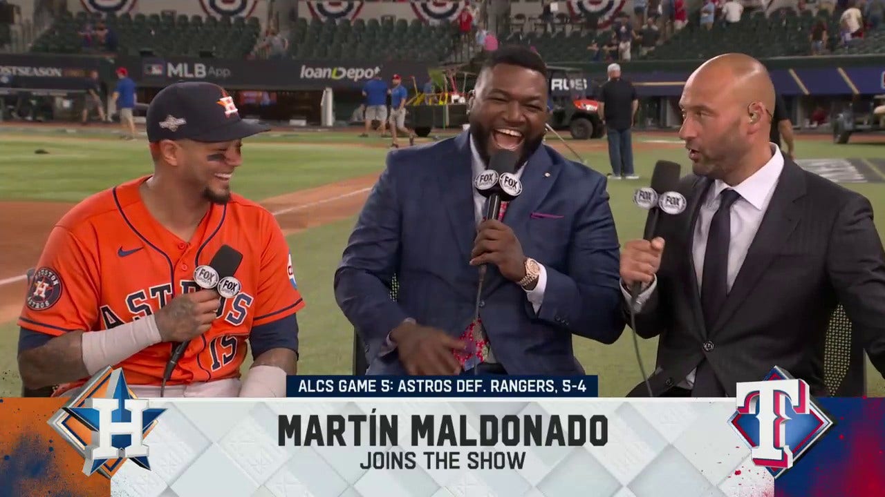 The worst thing he did was wake up the Houston Astros' – Martín Maldonado  on Rangers' Adolis Garcia igniting the Astros' comeback
