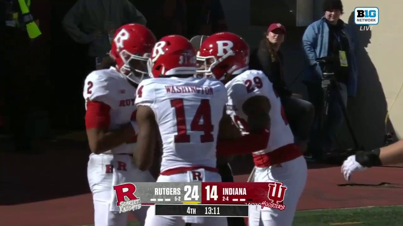 Rutgers' Gavin Wimsatt breaks out for a MONSTER 80-yard rushing touchdown to extend the lead over Indiana