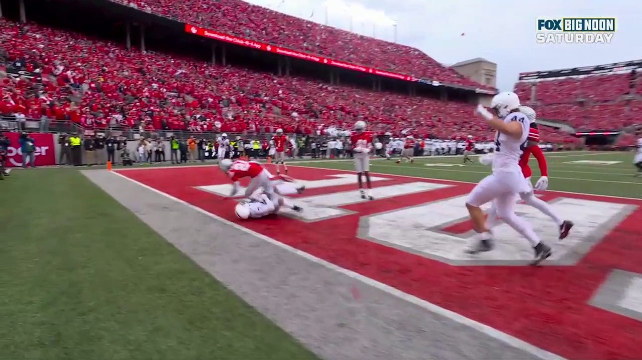 Penn State's Drew Allar finds Kaden Saunders for an eight-yard TD to trim Ohio State's lead