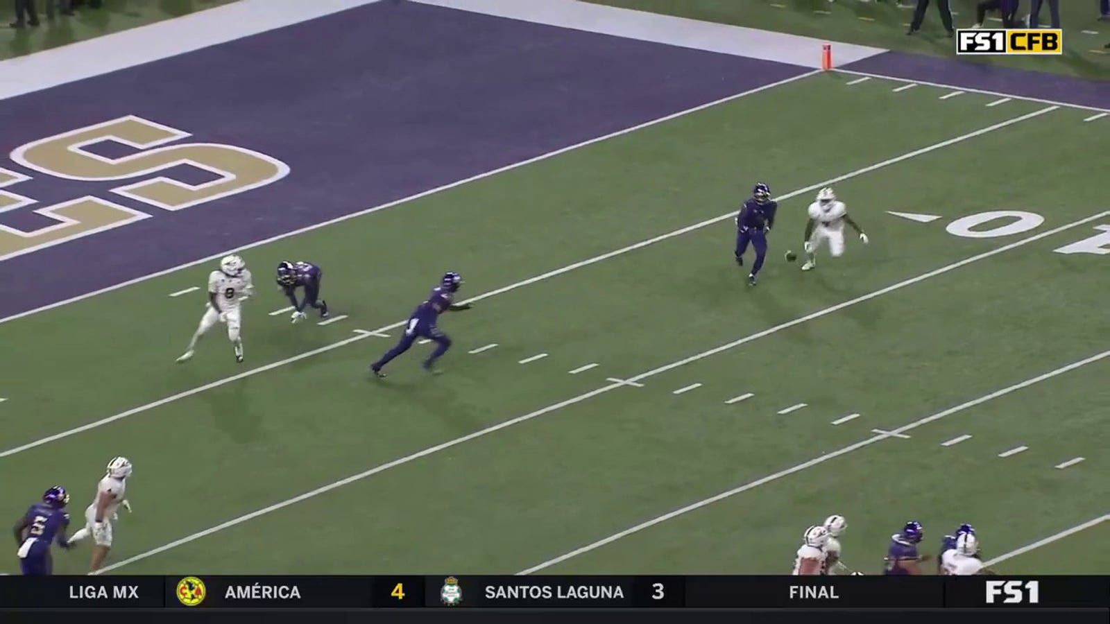 Washington's Mishael Powell goes 89 yard to the house in an UNREAL pick-six interception against Arizona State