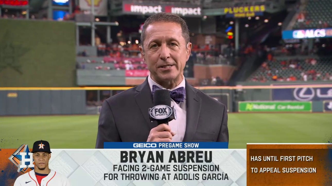 Ken Rosenthal provides update on Astros' Bryan Abreu facing a two-game suspension