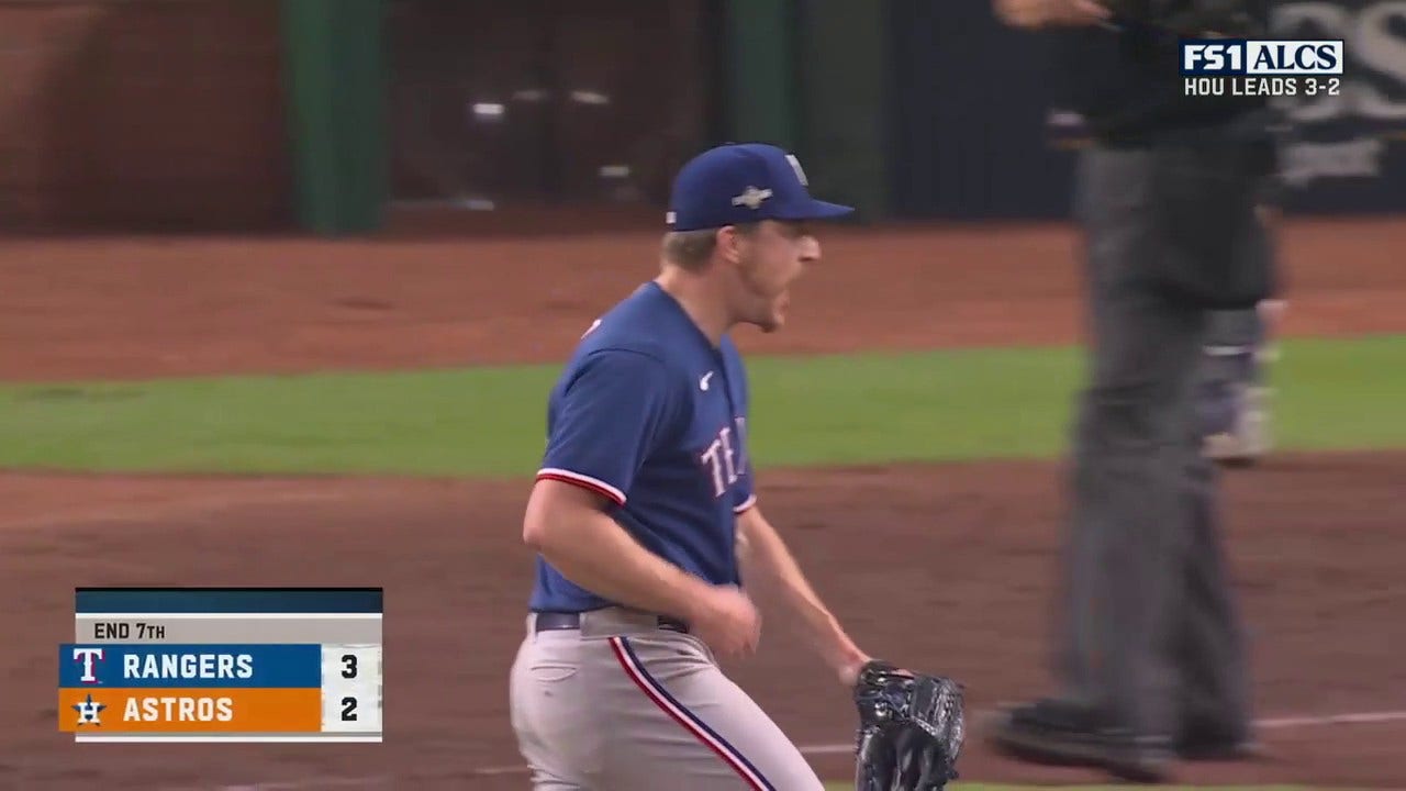 Josh Sborz gets Rangers out of seventh inning after Astros' Michael ...