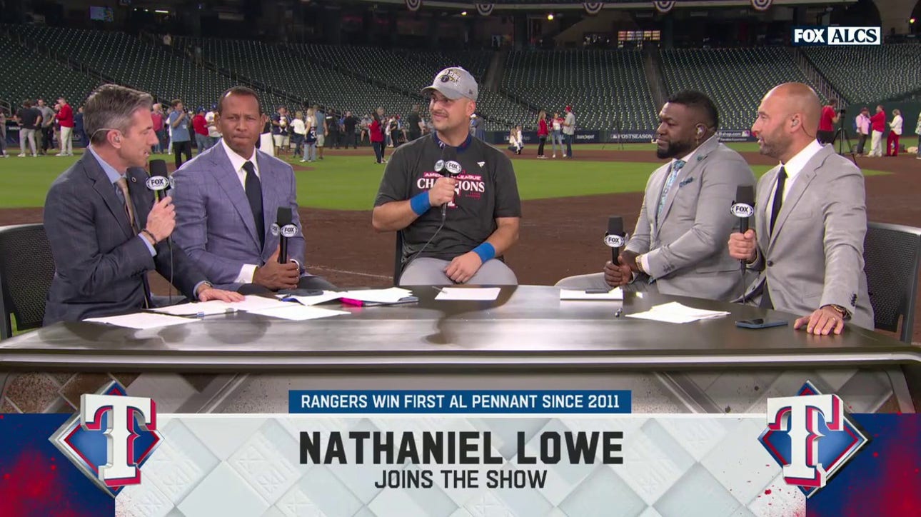 Nathaniel Lowe on Rangers' Game 7 win over Astros in ALCS and advancing to the World Series