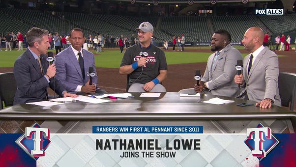 Nathaniel Lowe on Rangers' Game 7 win over Astros in ALCS and advancing to the World Series