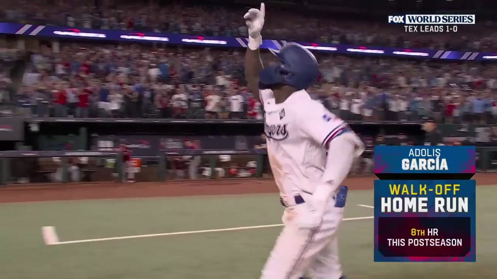 Rangers' Adolis García smashes walk-off HR in Game 1 vs. D-backs
