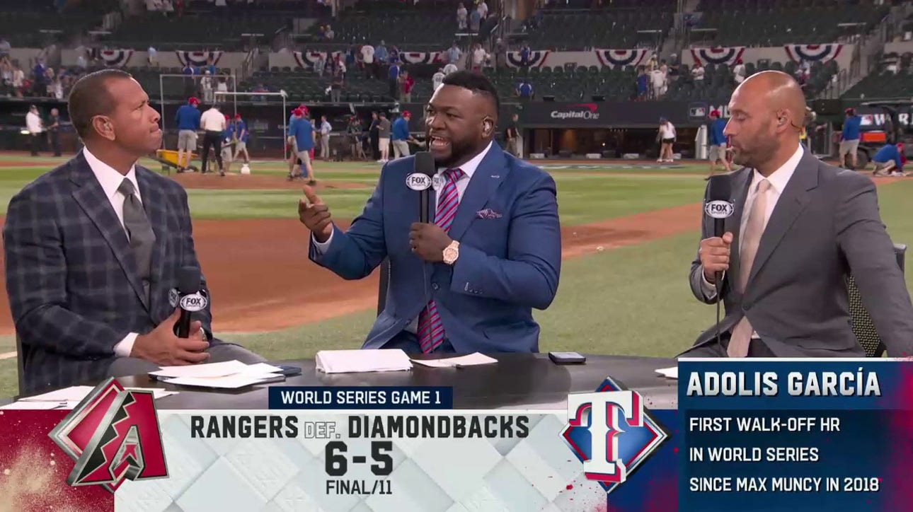 'MLB on FOX' crew reacts to Adolis Garcia's walk-off home run in Rangers' win over Diamondbacks