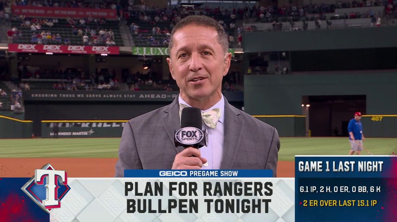 Ken Rosenthal provides an update on the Rangers' bullpen for Game 2 | MLB on FOX