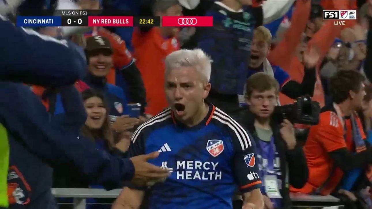 FC Cincinnati takes a 1-0 lead over NY Red Bulls after Alvaro Barreal scores in 23' 