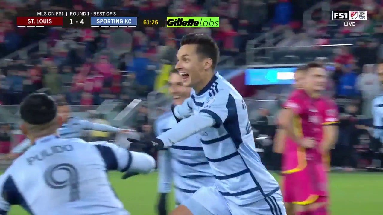 Daniel Salloi scores in 61' to extend Sporting KC's lead over St. Louis to 4-1